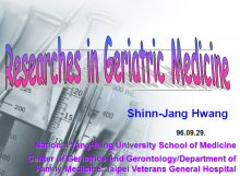 Research in Geriatric Medicine